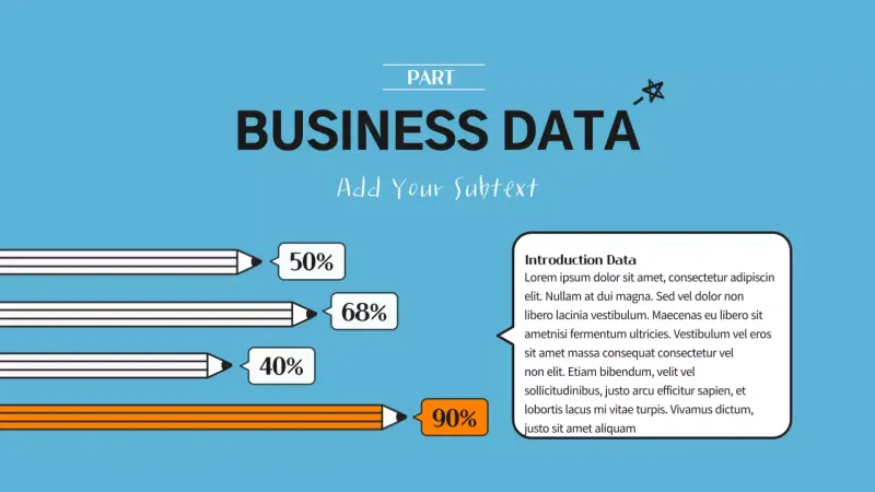 Blue Modern Business Report Infographic