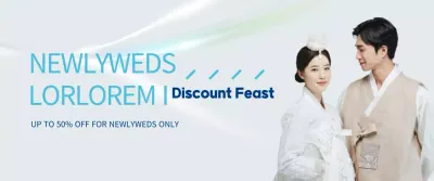 White Traditional Wedding Promotion Banner