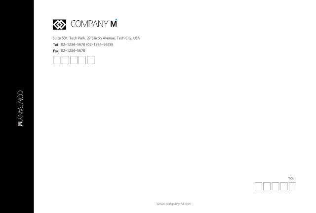 Jaket Perusahaan Modern Sederhana Hitam Amplop Besar