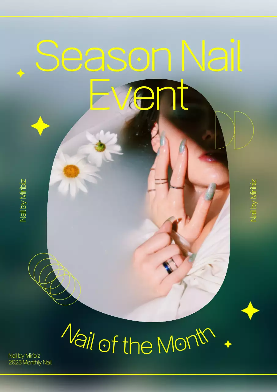 A dreamy nail of the month promotional poster