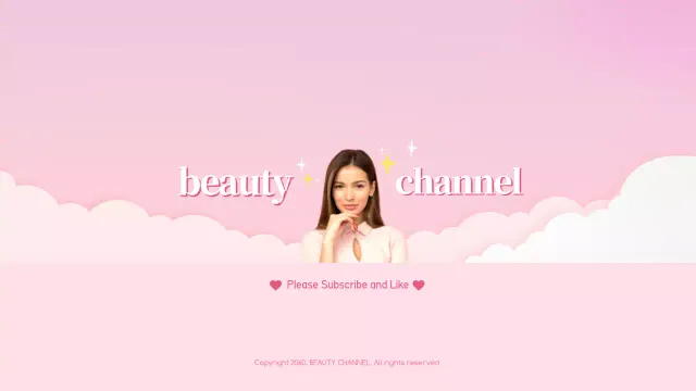 Pink Trendy Beauty Channel Advertisement YouTube Thumbnail