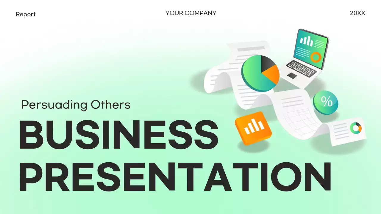 초록색 포인트의 심플한 마케팅 회사소개서