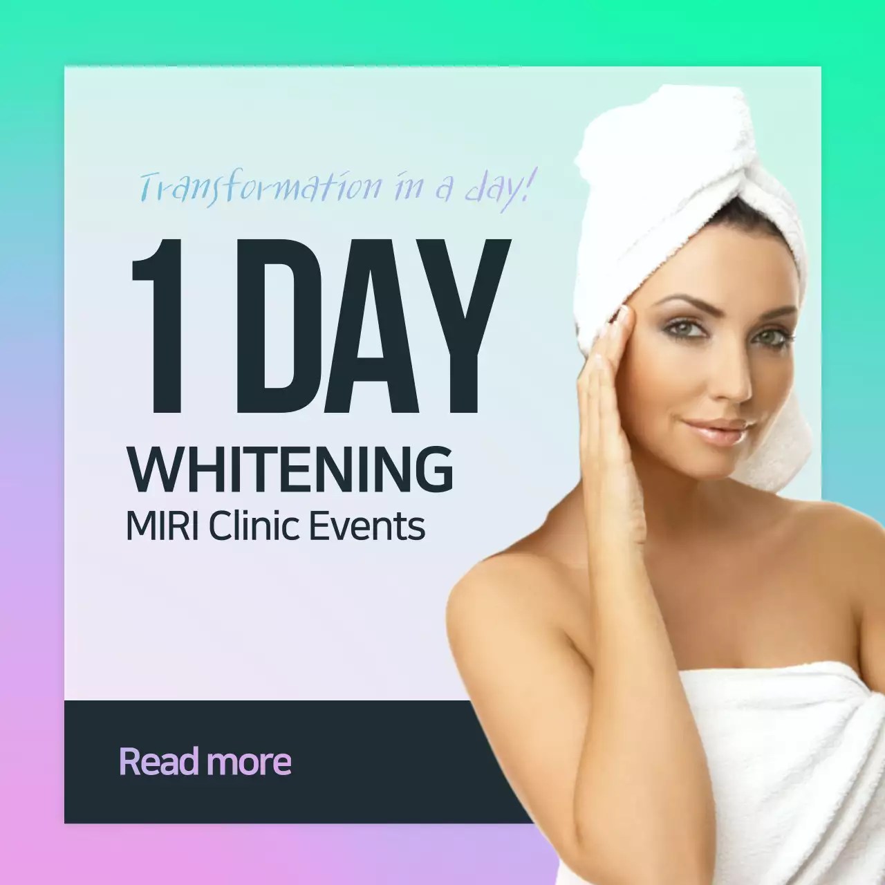 Rainbow Modern Skincare Promotion Instagram Post