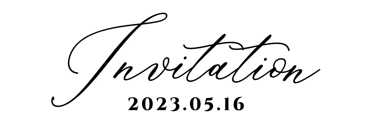 Wedding invitations with an emotional lettering cursive concept