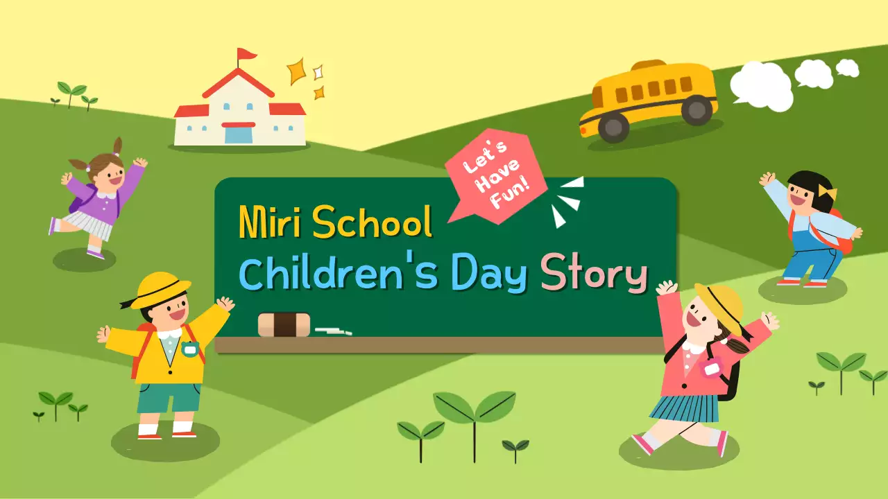 Pengumuman Acara Anak-Anak Yellow Playful di YouTube Thumbnail