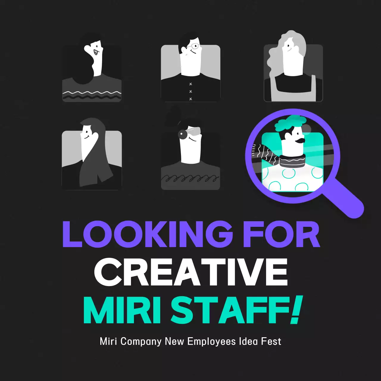 블랙모던 채용공고 인스타그램 캐러셀