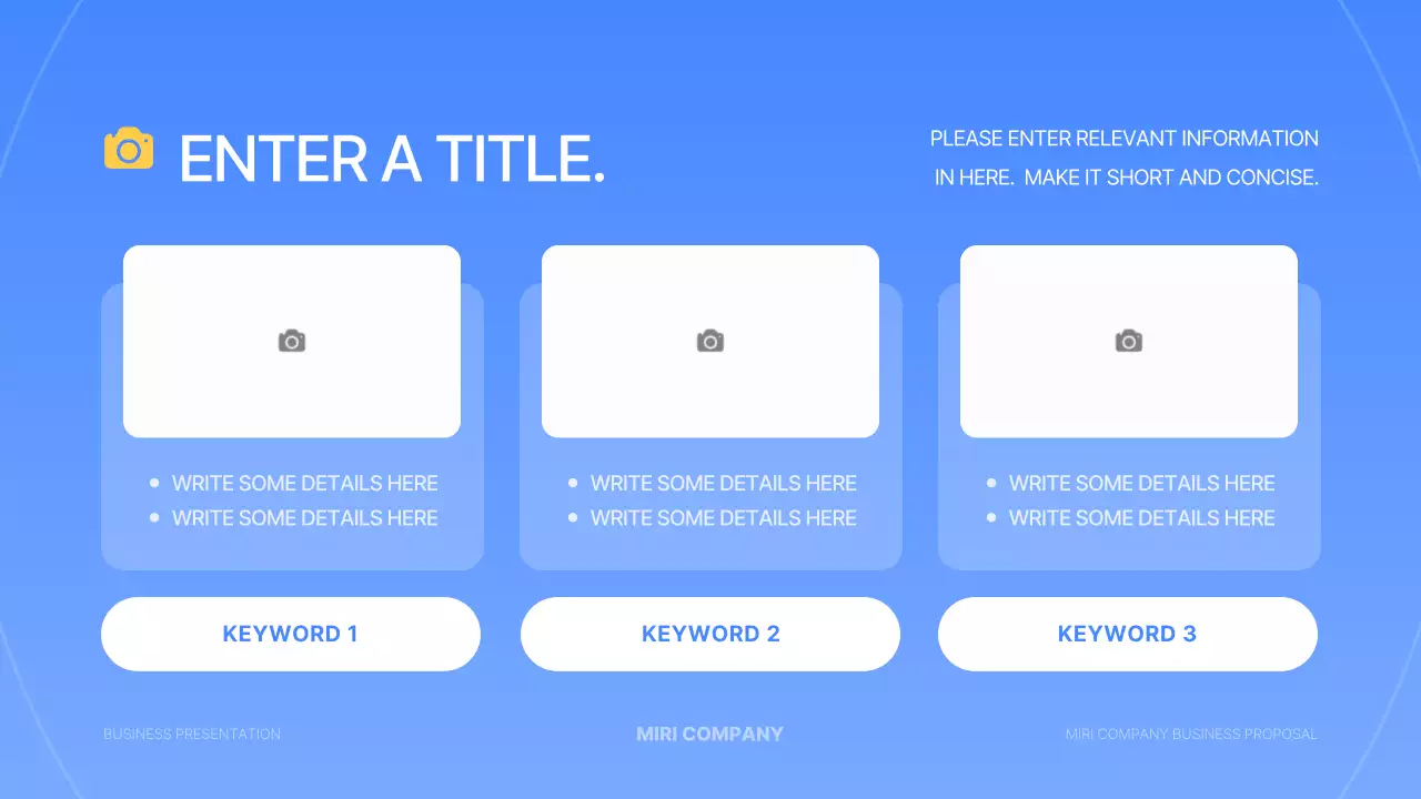 Blue Modern Business Layout Presentation