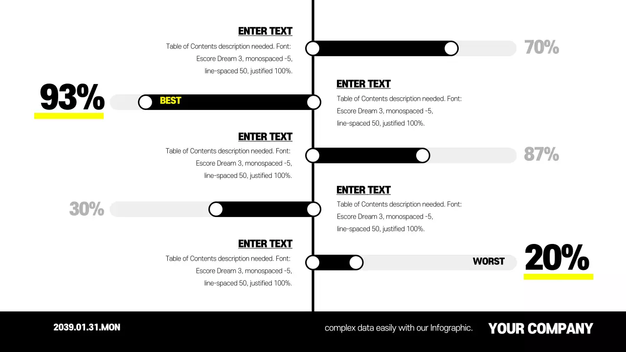 Black Modern Data Analytics Infographic