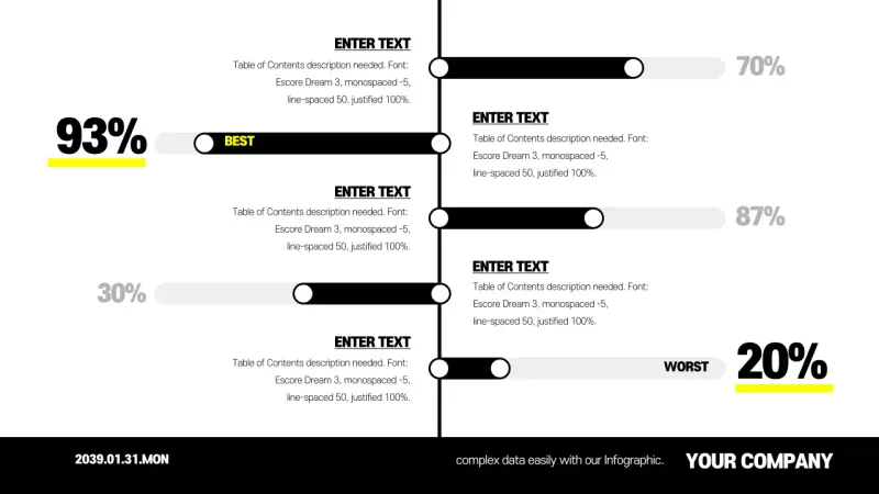 Black Modern Data Analytics Infographic