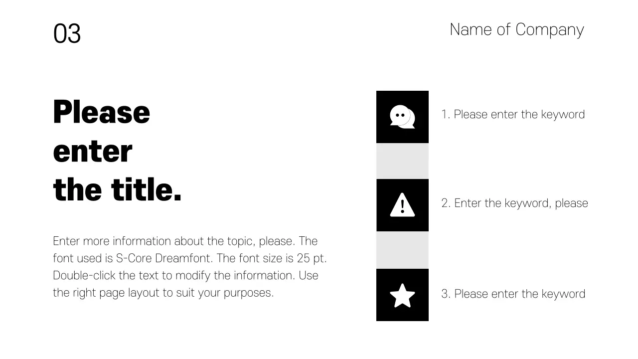 Sales business presentations