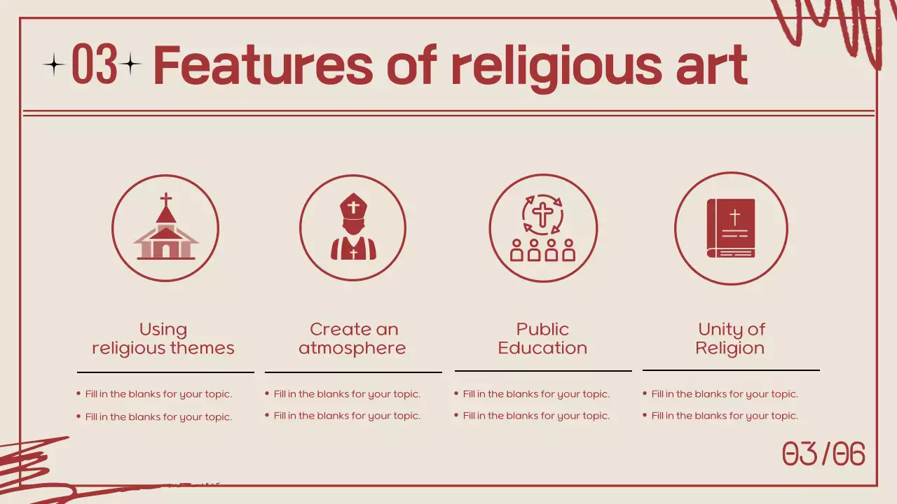 베이지 중세 미술 과정 프레젠테이션