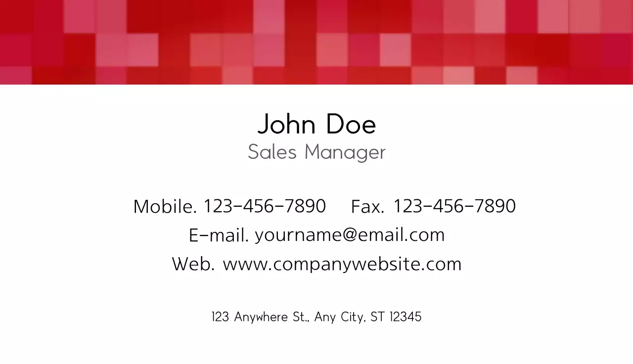 Corporate business cards