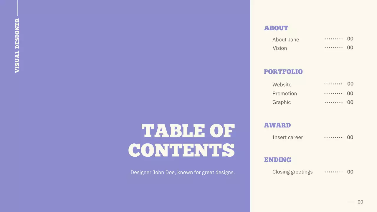 Purple Modern Design Portfolio Presentation