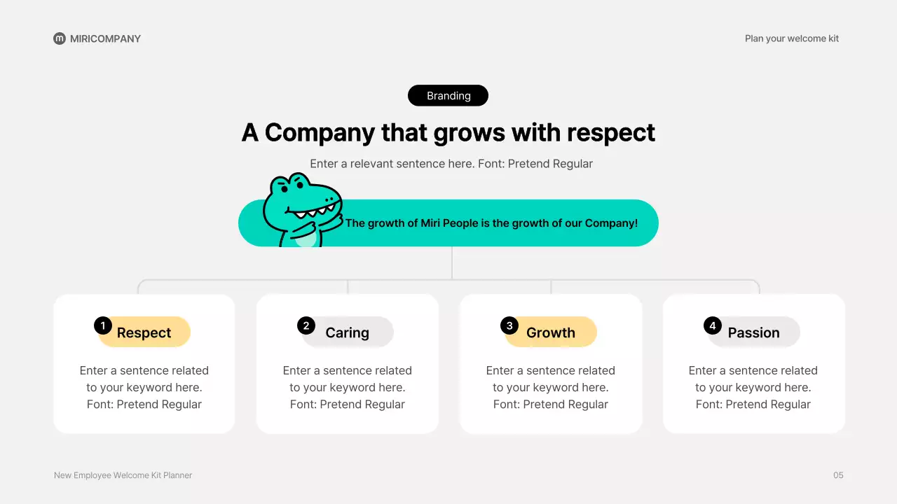 Teal Playful 직원 가이드 프레젠테이션