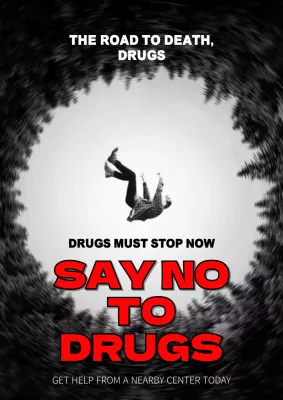 Black Bold Drug Announcement Poster