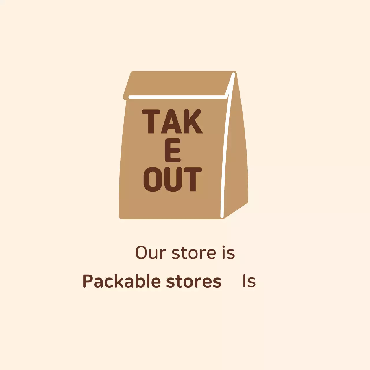 Etiquetas de embalagem de loja ilustradas em marfim castanho