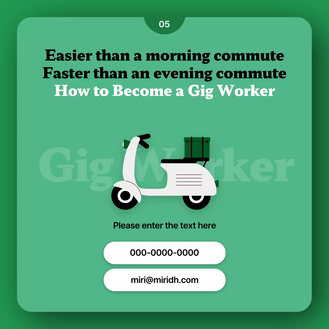 Promote your gig worker platform with cute, green illustrations