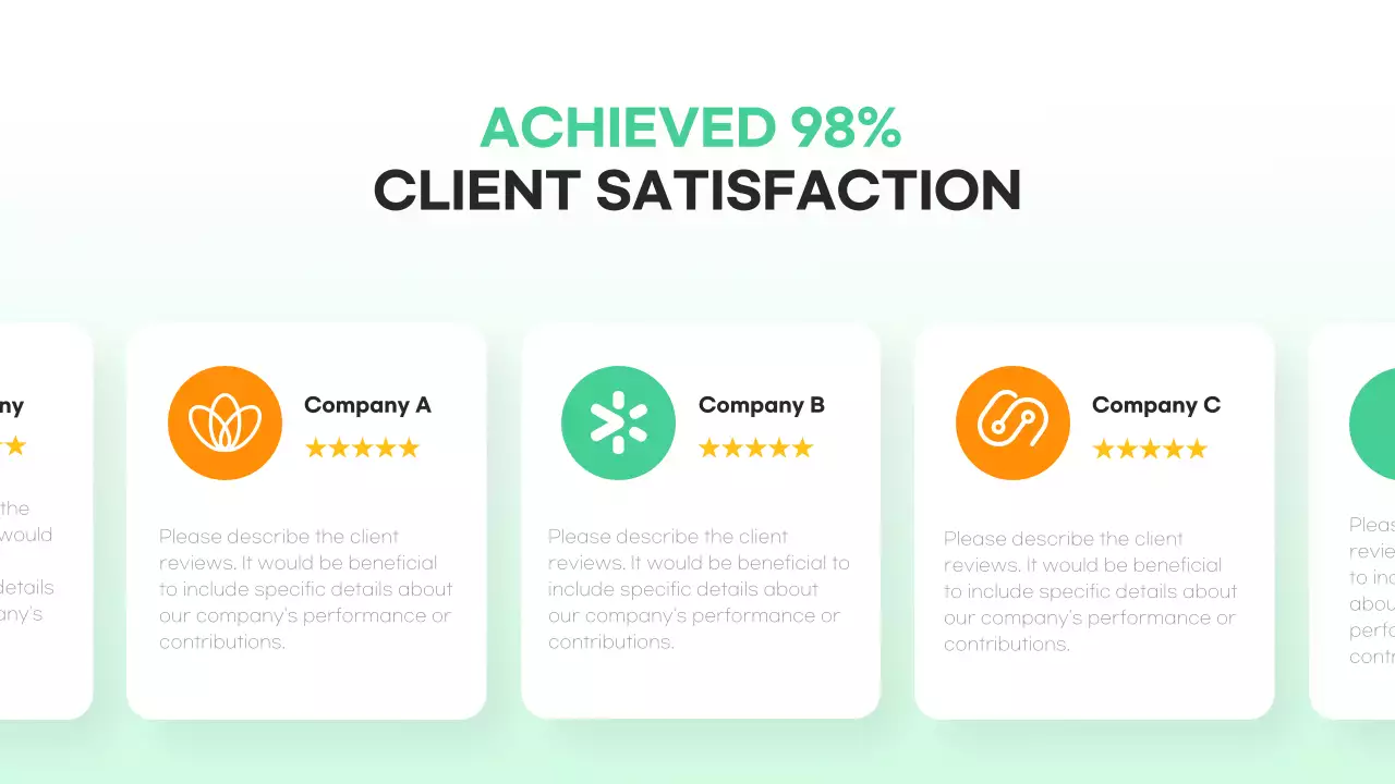 초록색 포인트의 심플한 마케팅 회사소개서