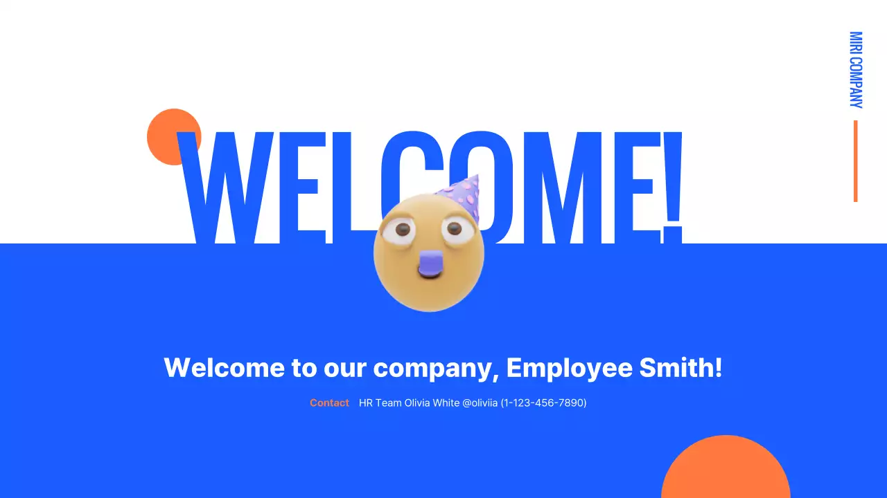 블루 모던 직원 매뉴얼 프레젠테이션