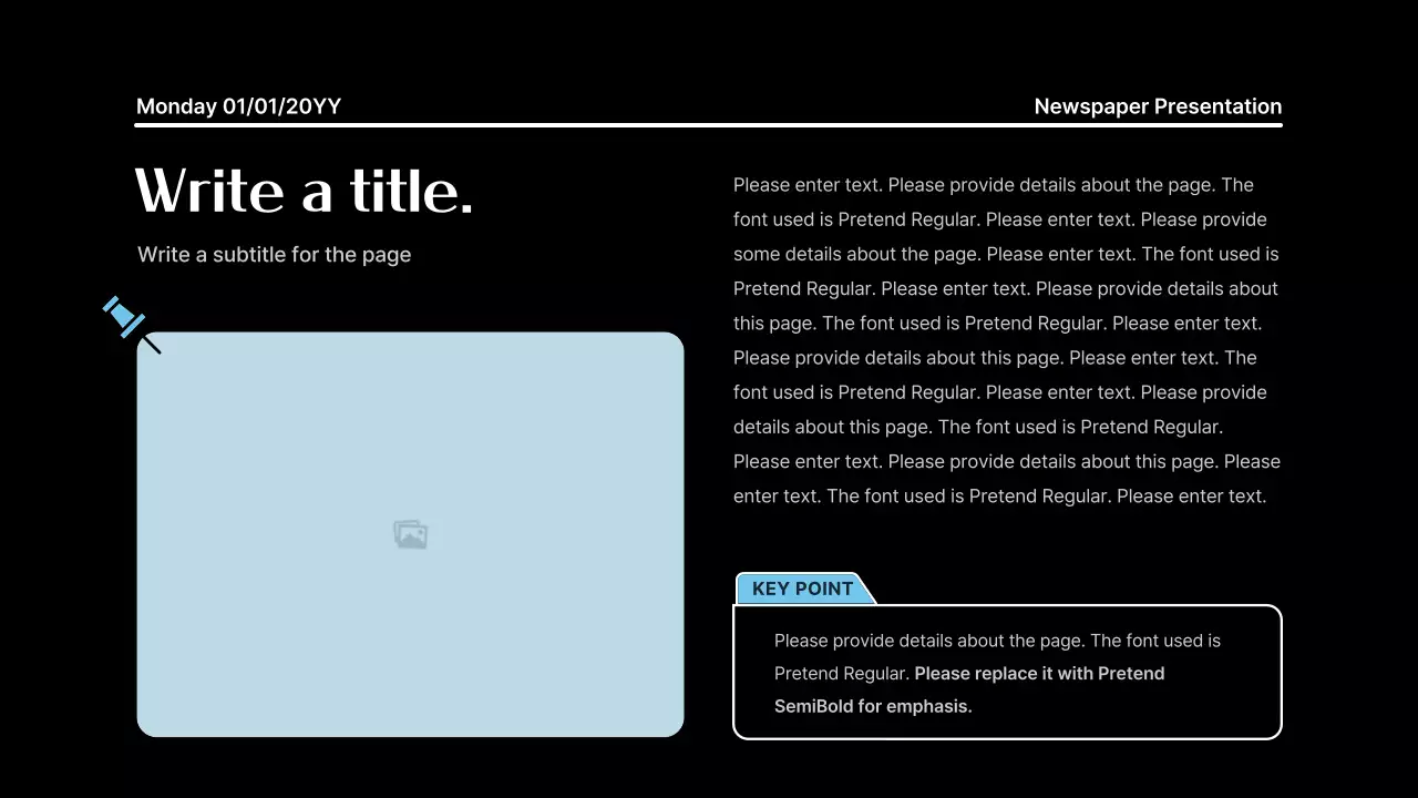 Black Modern Notes Presentation