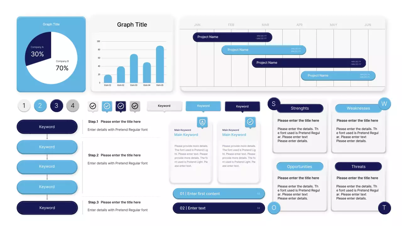 Blue Professional Business Plan Presentation