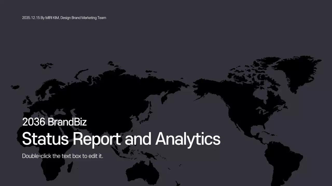 Black Modern Business Report Presentation