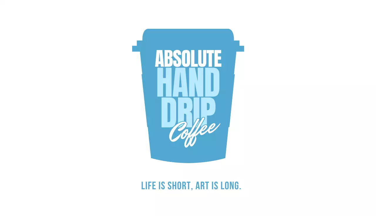 Blue Modern Coffee Promotion Business Card