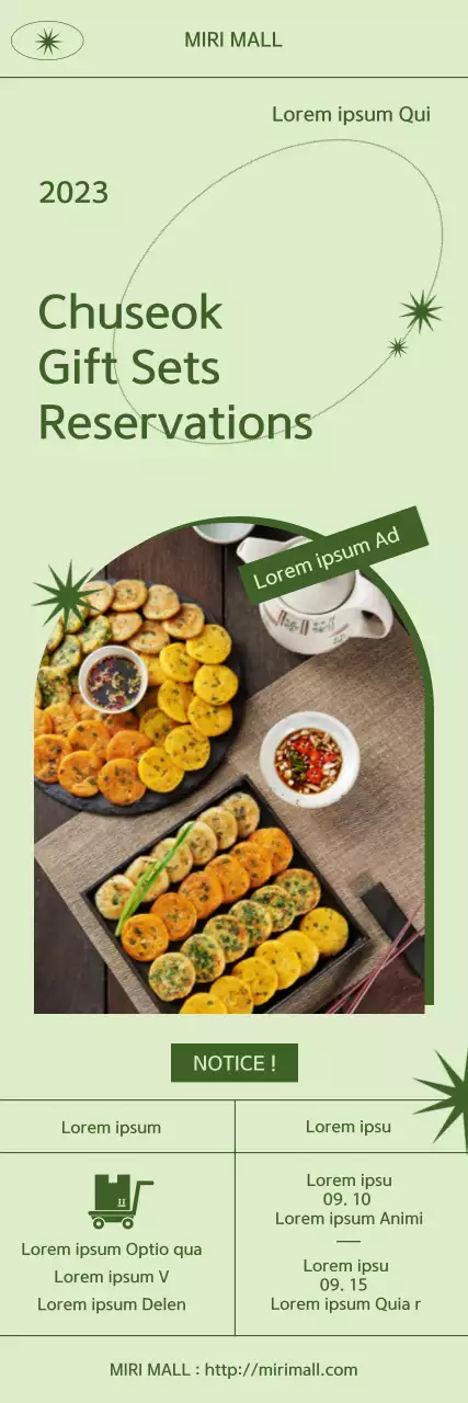 Promover pré-reservas para um conjunto artesanal sortido de conceito simples