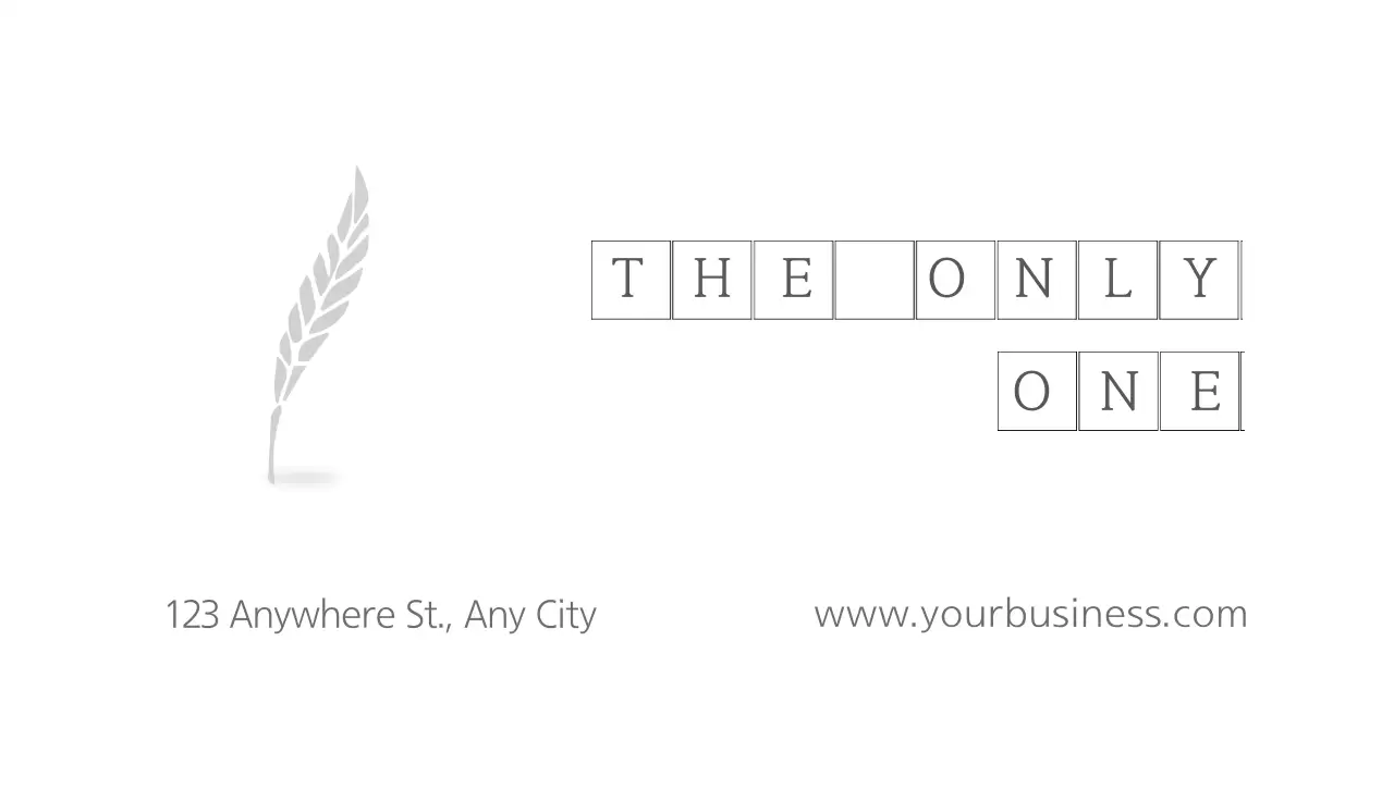 White Minimal Business Card