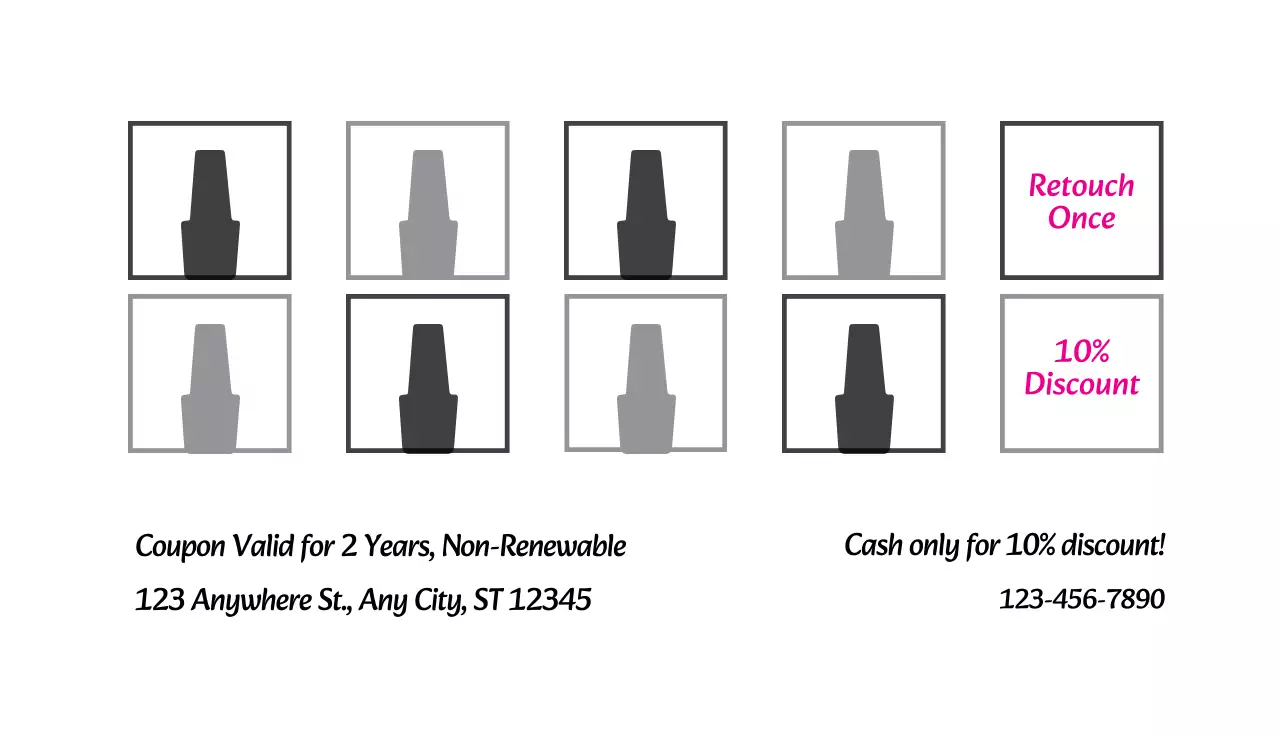 Pink Trendy Beauty Promotion Business Card