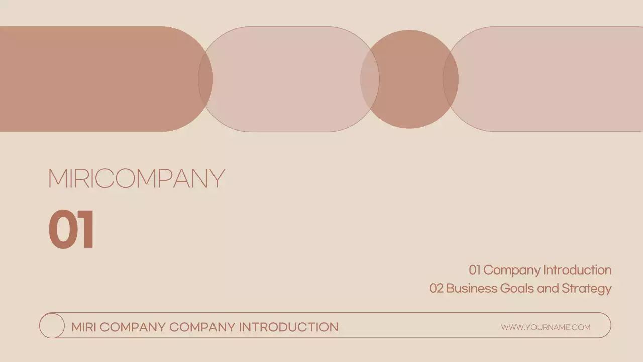 베이지 미니멀 가이드 프레젠테이션