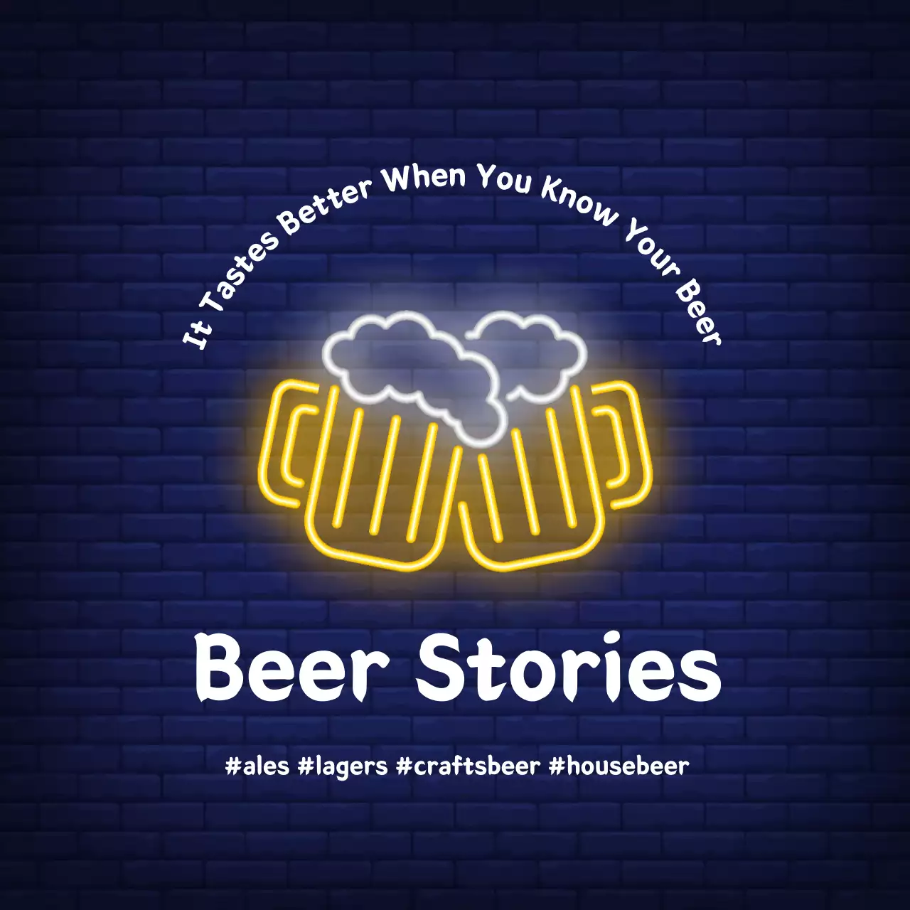 Blue Retro Beer Promotion Instagram Carousel