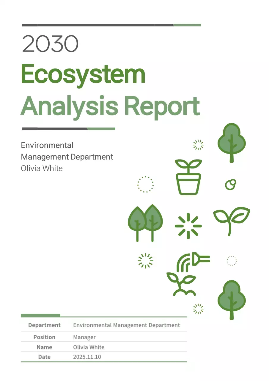 Green and lime green analytics report