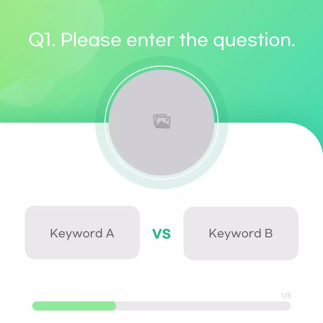 Simple Plain Psychological Test Concept with Gradients