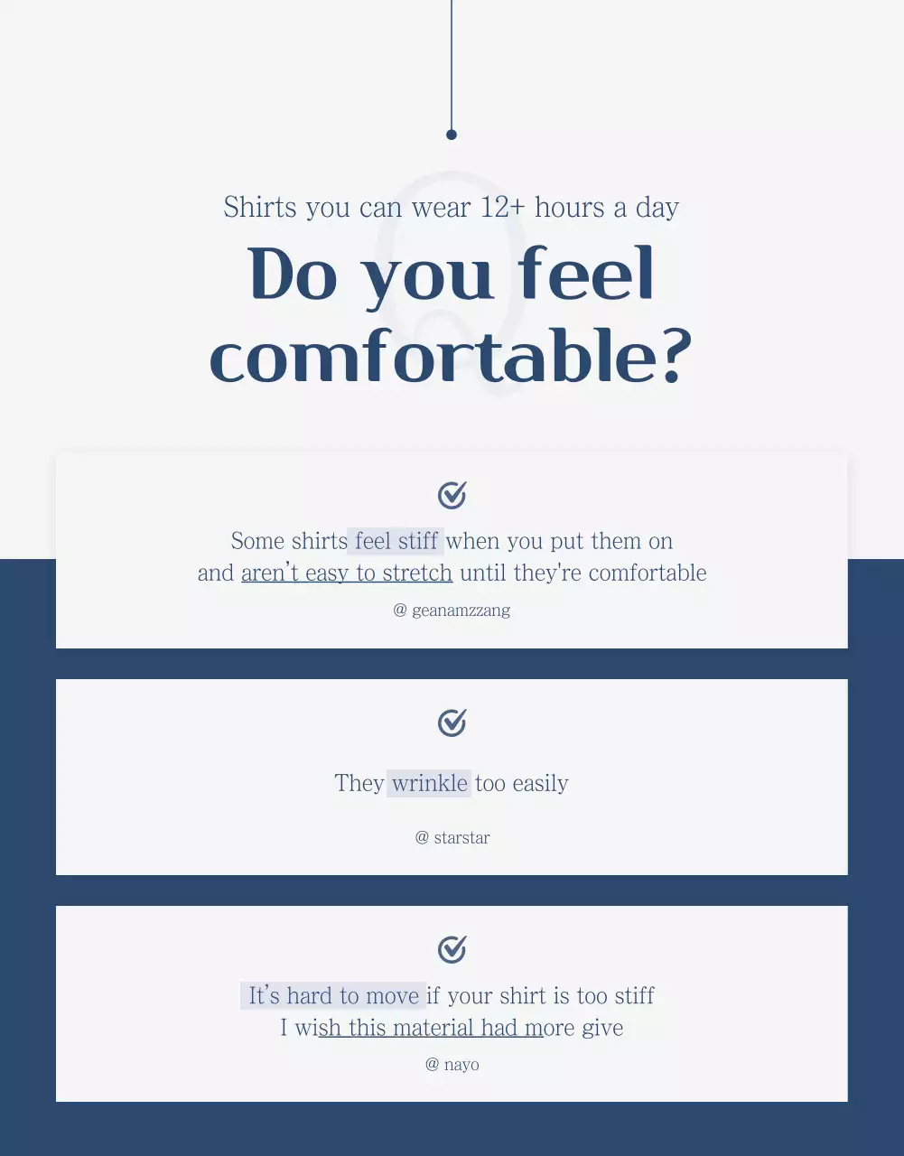 Poster Promosi Kemeja Modern Biru