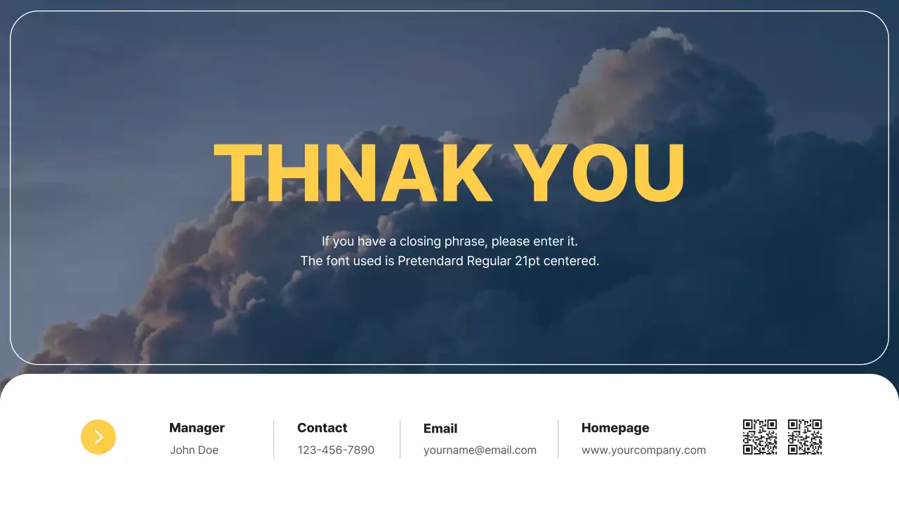 남색과 하늘색 사진을 사용한 심플한 비즈니스용