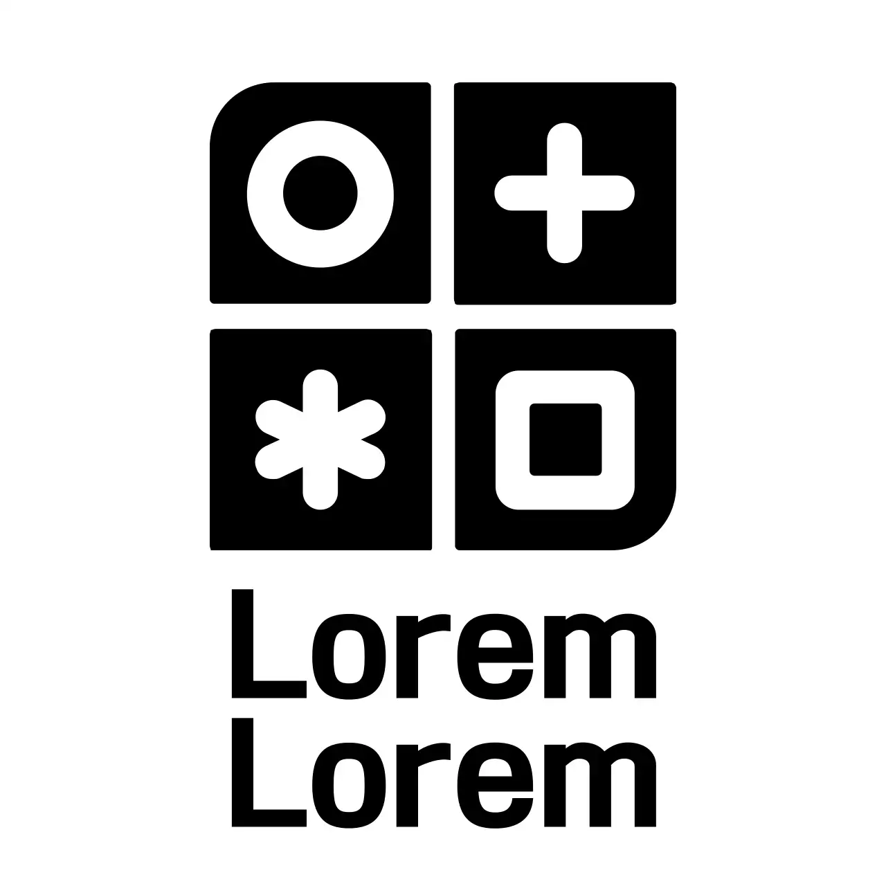 Simple, clean shapes and symbols logo combination style Hospital promotion and promotion