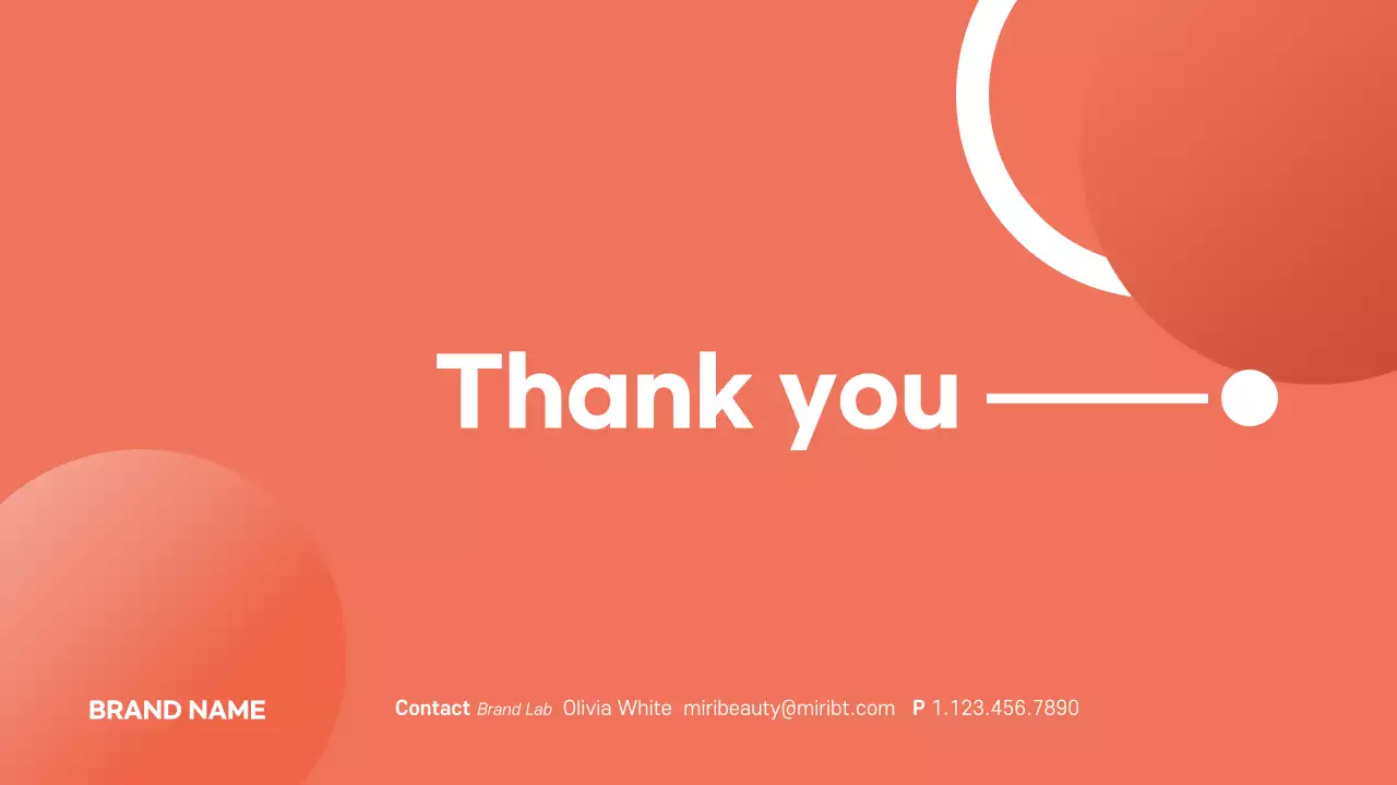 Coral Modern Beauty Presentation