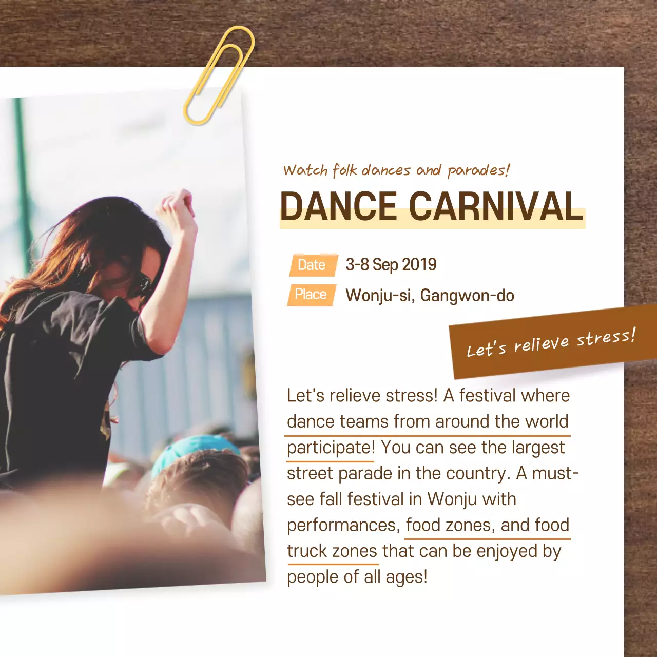 Brown Traditional Festival Promotion Instagram Carousel