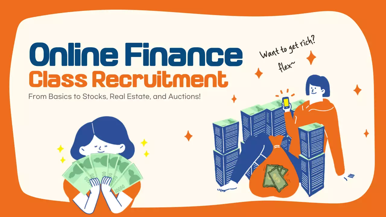 Orange Trendy Finance Recruitment YouTube Thumbnail