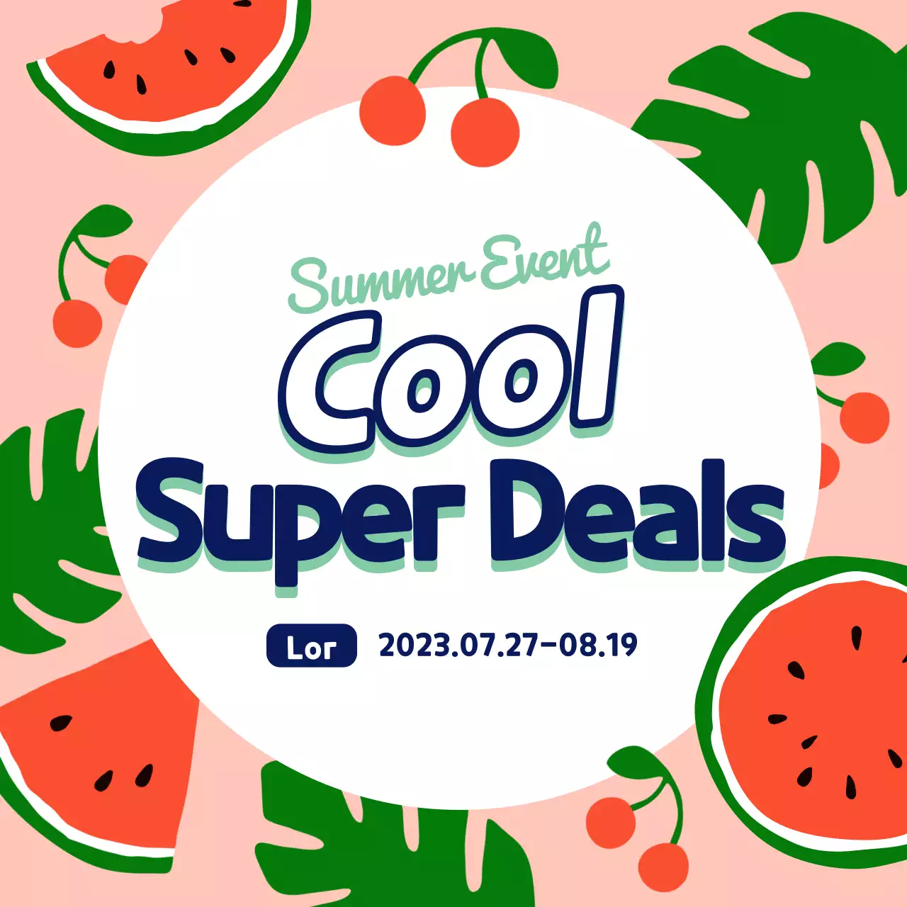 Yellow Trendy Summer Promotion Instagram Post