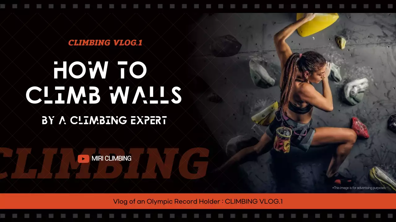 Black Modern Climbing Vlog YouTube Thumbnail