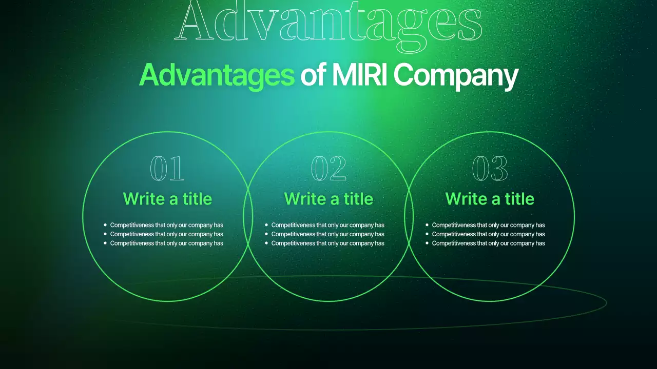 그린 모던 비즈니스 프레젠테이션