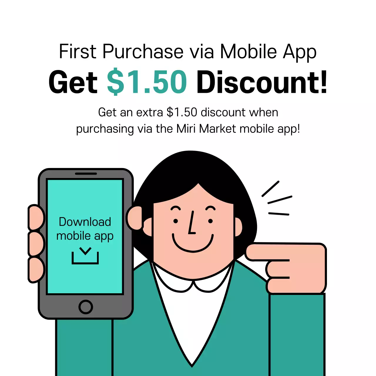 Mint Minimal Discount Promotion Instagram Post