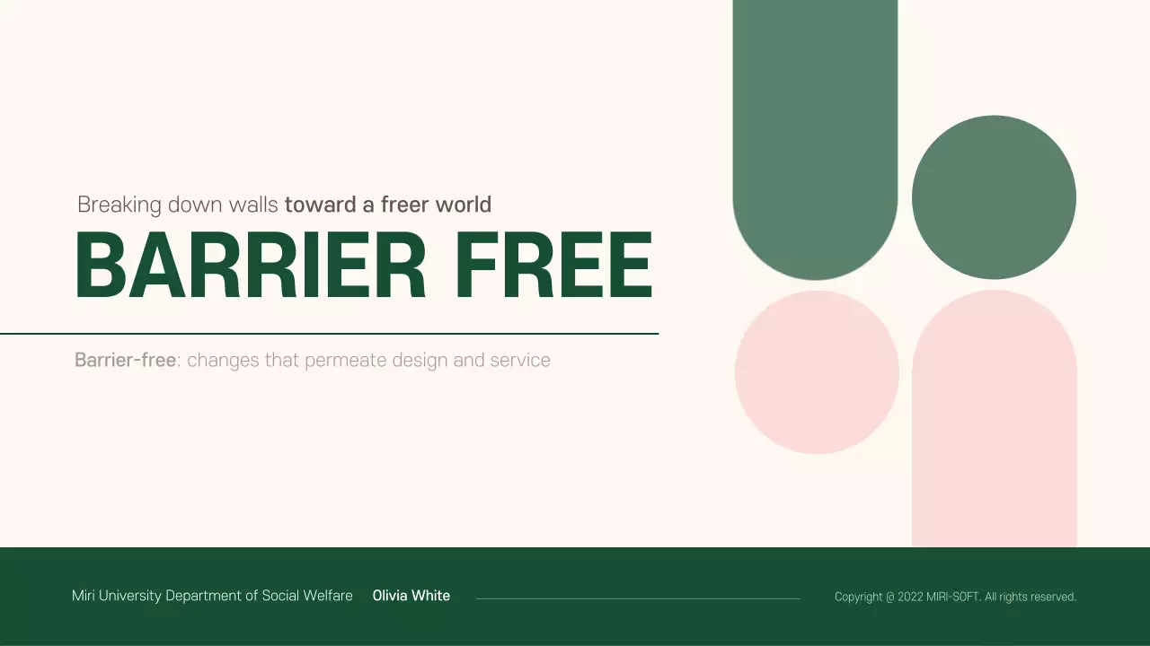 Green Minimal Design Guide Presentation