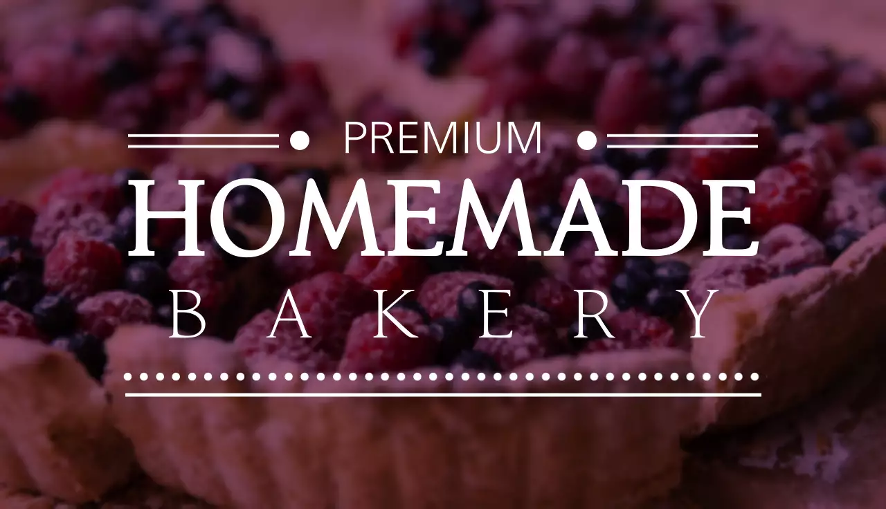 Maroon Classic Bakery Business Card