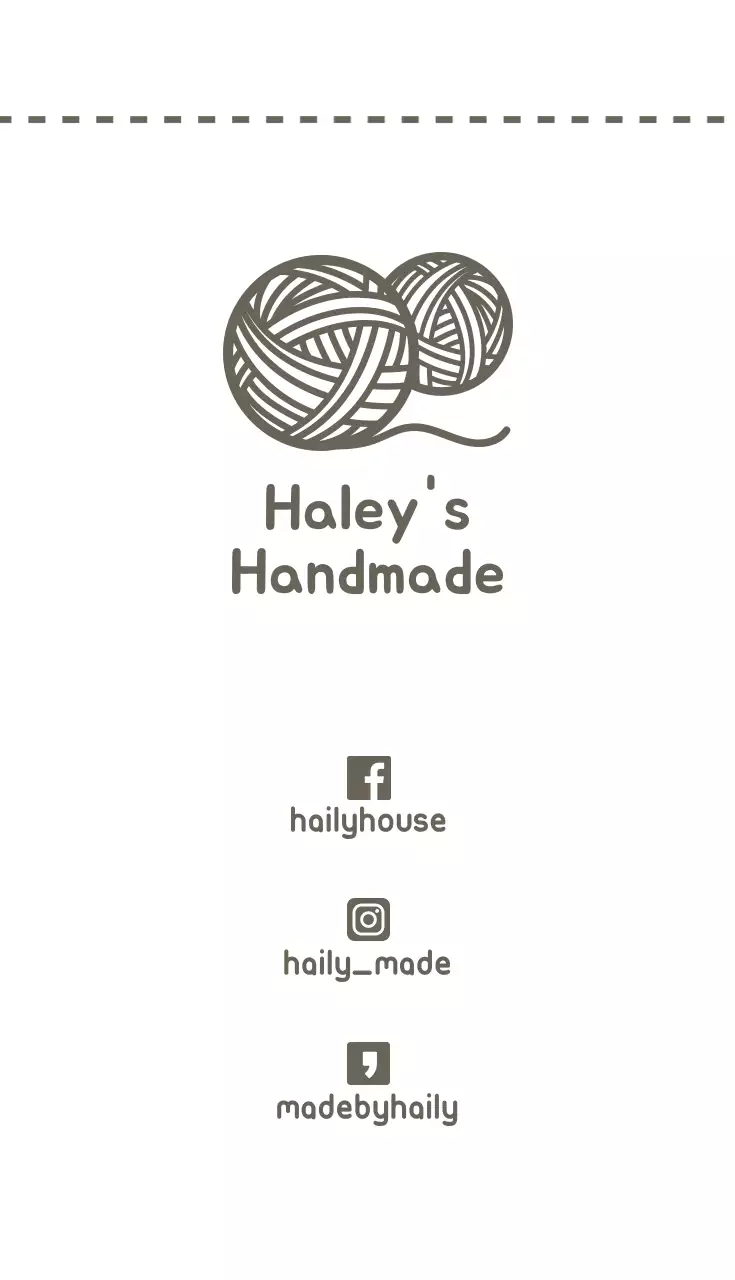 Kartu Nama Buatan Tangan Sederhana Warna Coklat