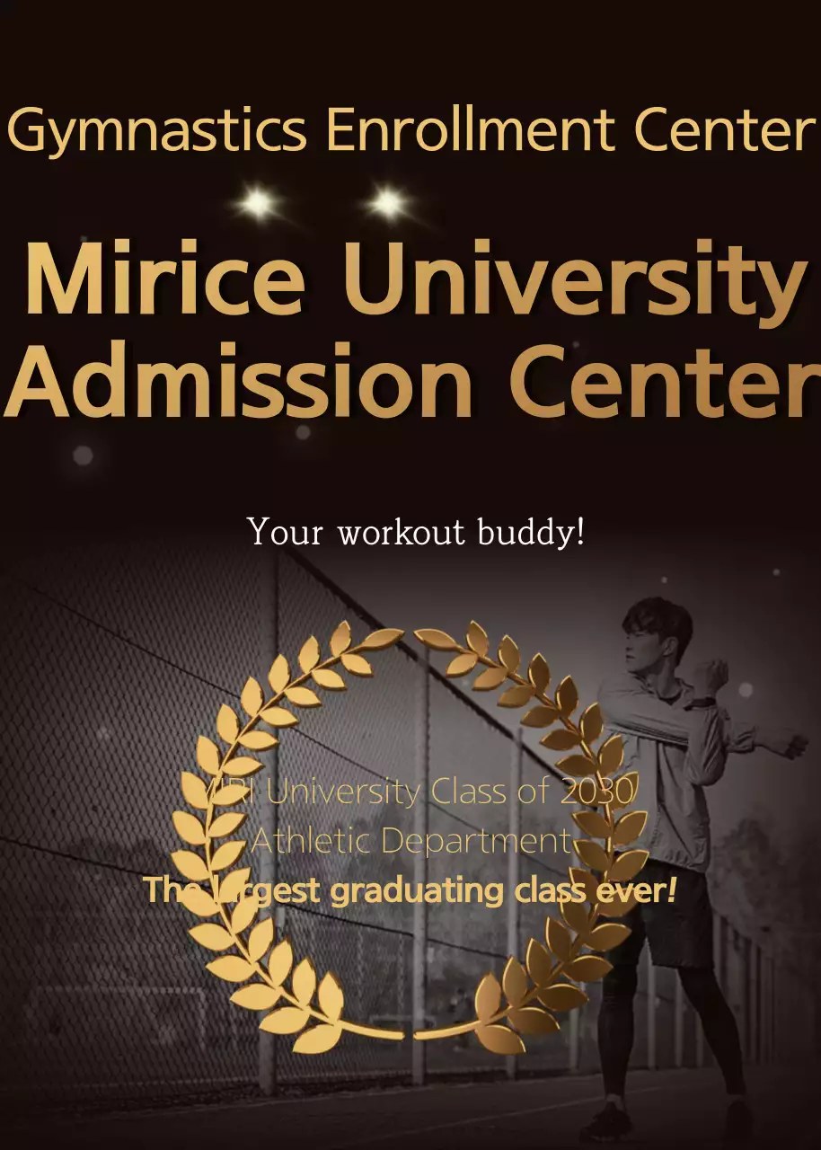 Poster Iklan Senam Profesional Kulit Hitam