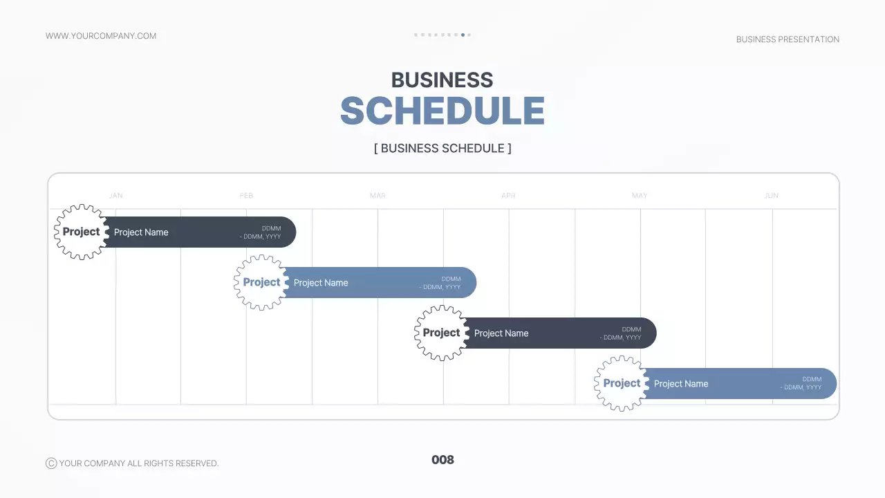 블루 모던 비즈니스 프레젠테이션
