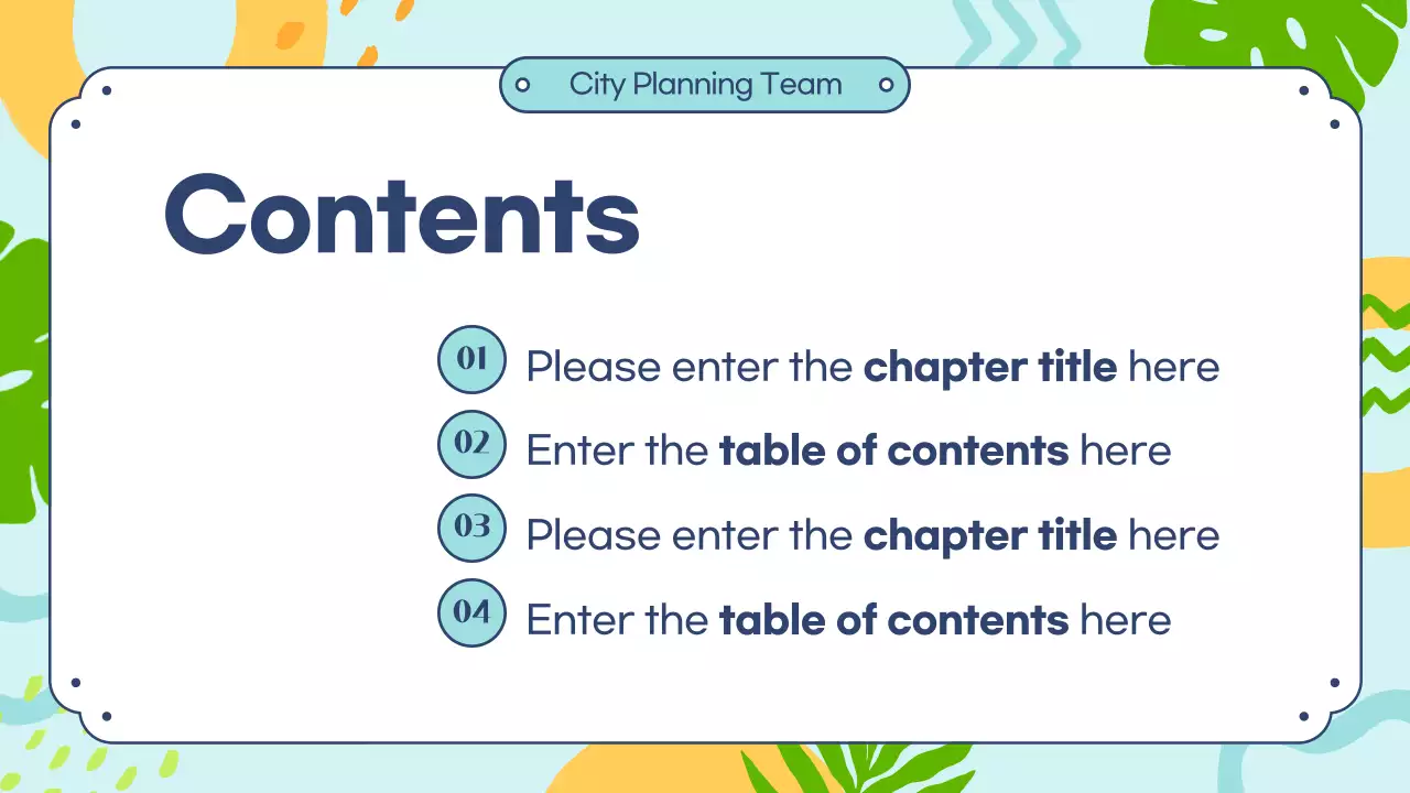 Colorful Tropical City Newsletter Presentation